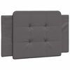 vidaXL Bed Frame without Mattress "Zadar" Grey 80x200 cm Faux Leather