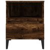 vidaXL Bedside Cabinet Smoked Oak 40x35x50 cm