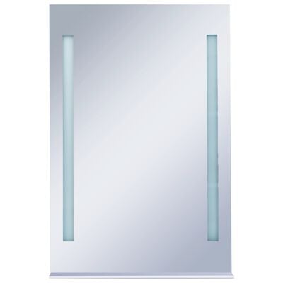 vidaXL Bathroom LED Wall Mirror with Shelf 60x80 cm
