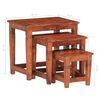 vidaXL Nesting Tables 3 pcs Solid Acacia Wood