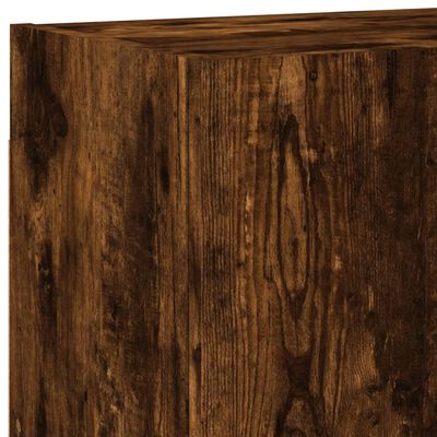 vidaXL 5 Piece TV Wall Units Smoked Oak Engineered Wood