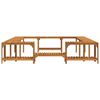 vidaXL Square Outdoor Hot Tub Enclosure Brown 250 x 250 cm