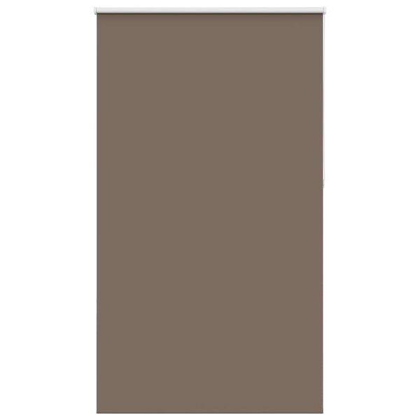 vidaXL Roller Blind Blackout Coffee 140x210 cm Fabric Width 136.6 cm Polyester