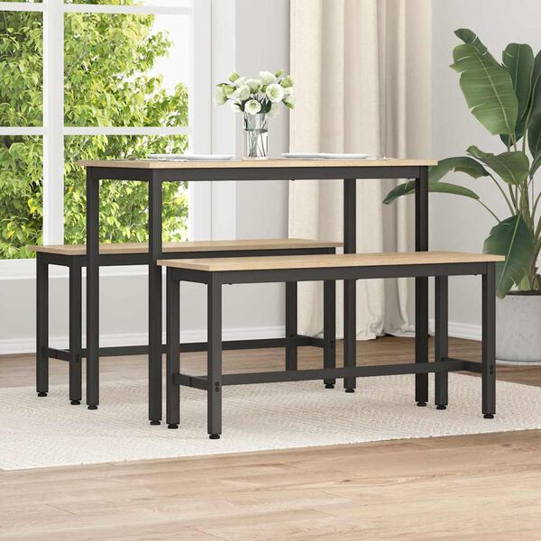 vidaXL Dining Bench Sonoma Oak 100 x 32.5 x 48.5 cm