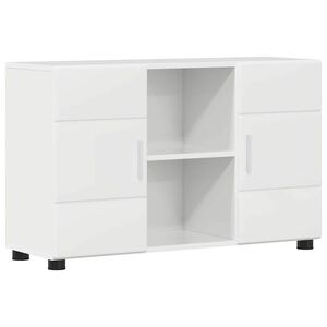 vidaXL Sideboard FLORIN High Gloss White 88.5 x 30.5 x 55.5 cm