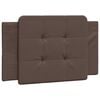 vidaXL Bed Frame without Mattress "Zadar" Brown 80x200 cm Faux Leather