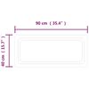 vidaXL LED Bathroom Mirror 40x90 cm