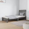 vidaXL Pull-out Day Bed without Mattress Grey 2x(90x190) cm