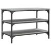 vidaXL Shoe Bench Grey Sonoma 70x38.5x49 cm Engineered Wood