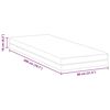 vidaXL Mattress White and Grey 80 x 200 cm Memory Foam