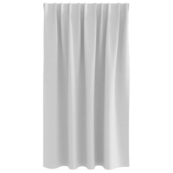 vidaXL Blackout Curtains with Rings 2 pcs Pale Grey 140 x 140 cm