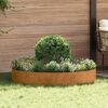 vidaXL Garden Planter 5 pcs Brown 120 x 120 x 20 cm Weathering Steel