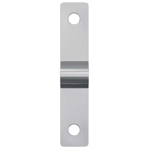 vidaXL Strike Plate 2 pcs Silver 50 x 10 x 1.2 mm Iron