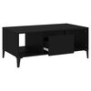 vidaXL Coffee Table Black 90x50x36.5 cm Engineered Wood