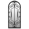 vidaXL Mirror | Black | Iron, glass | 100x45 cm | Decorative Inlays | Mirror