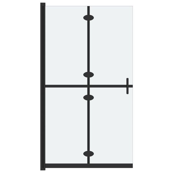 vidaXL Foldable Walk-in Shower Wall Frosted ESG Glass 70x190 cm