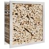 vidaXL Firewood Rack 80x28x86 cm Stainless Steel