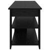 vidaXL TV stand Black Oak 100 x 40 x 50 cm