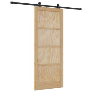 vidaXL Sliding Door ORKDAL Natural 86 x 211 cm Solid Pine Wood