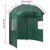 vidaXL Fishing Umbrella Green 220x193 cm