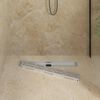 vidaXL Shower Drain Line Design with 360&deg; Siphon Silver 70 cm