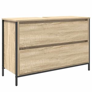 vidaXL Bathroom Basin Cabinet with Drawers Sonoma Oak 90x34.5x60 cm