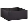vidaXL Retaining Wall 4 pcs 100 x 100 x 30 cm Steel Black