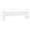 vidaXL TV Cabinet White 120x40x40 cm Engineered Wood