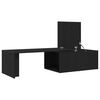 vidaXL Coffee Table Black Oak 150 x 50 x 35 cm Engineered Wood