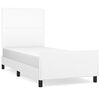 vidaXL Bed Frame without Mattress White 100x200 cm Faux Leather