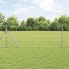 vidaXL Field Fence Silver 25 x 0.8 m Galvanised steel