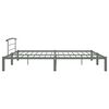 vidaXL Bed Frame without Mattress Grey Metal 180x200 cm Super King