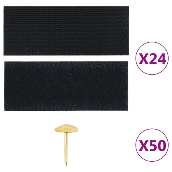 vidaXL Insect Door Curtains 2 pcs with Magnet Blocks Black 220x100 cm
