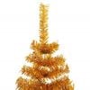 vidaXL Christmas Tree with 300 LEDs with Stand Gold 180 cm PET