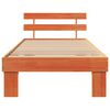 vidaXL Bed Frame with Headboard Wax Brown 90 x 190 cm Solid Pine Wood