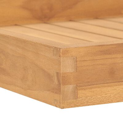 vidaXL Serving Tray 60x60 cm Solid Teak Wood