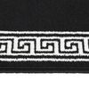vidaXL Runner Rug BCF Black with Motif 100x150 cm