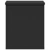 vidaXL Storage Box Black 30x35x35 cm Engineered Wood