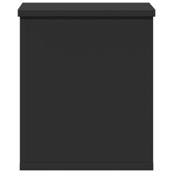vidaXL Storage Box Black 30x35x35 cm Engineered Wood
