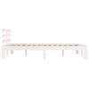 vidaXL Bed Frame without Mattress White 140x190cm