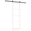 vidaXL Sliding Door ORKDAL White and Black 78 x 232 cm