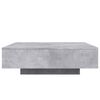 vidaXL Coffee Table Concrete Grey 100x100x31 cm Engineered Wood