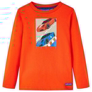 Kids' T-shirt with Long Sleeves Bright Orange 104