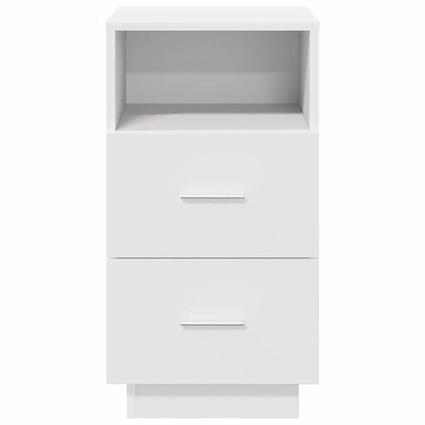 vidaXL Bedside Cabinets 2 pcs with 2 Drawers White 36x36x68 cm