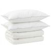 vidaXL Duvet and Pillow Set 3 pcs 200x240 cm Winter 450 GSM Wool White
