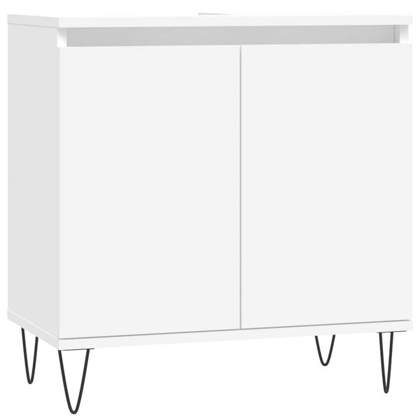 vidaXL Bathroom Cabinet White 58x33x60 cm Engineered Wood