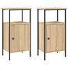vidaXL Bedside Cabinets 2 pcs Sonoma Oak 41x31x80 cm Engineered Wood