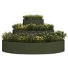 vidaXL Garden Planter Olive Green 120 x 120 x 20 cm Cold-rolled Steel