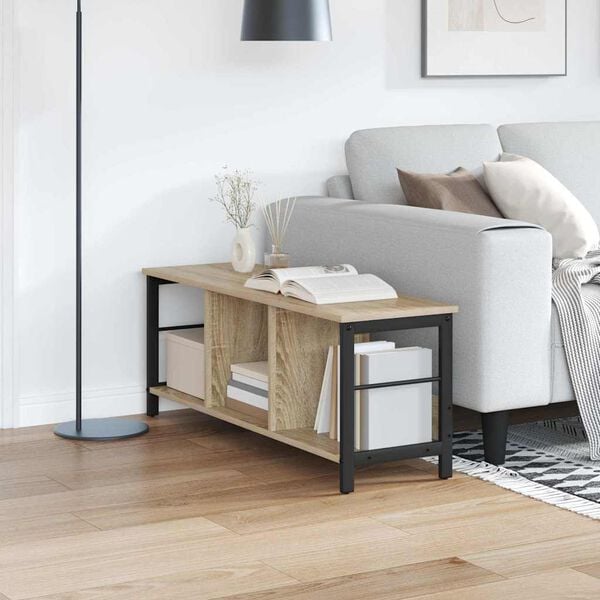 vidaXL Bookshelf Sonoma Oak 102 x 32 x 40.5 cm Engineered Wood