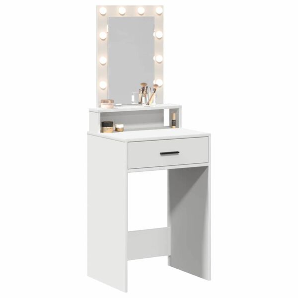vidaXL Dressing Table White 50 x 41 x 140 cm Engineered Wood